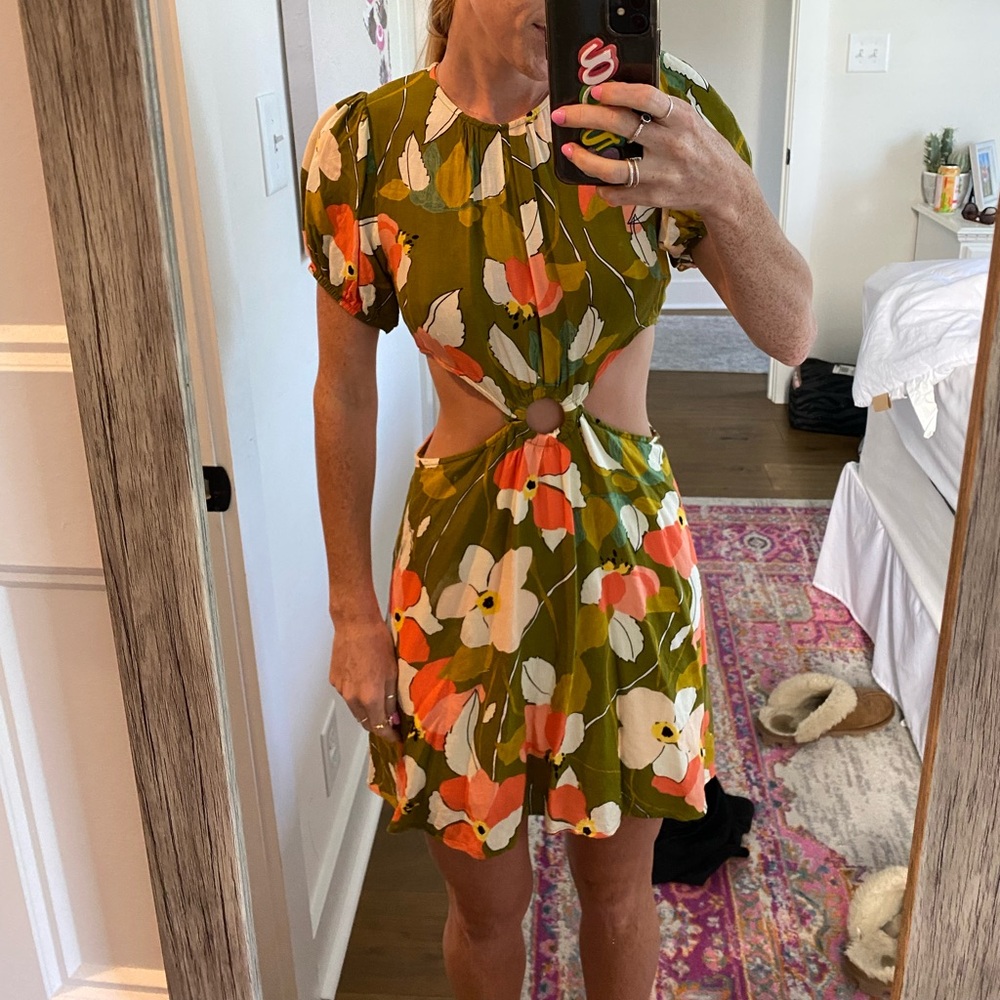MOLLY GREEN COLORFUL DRESS